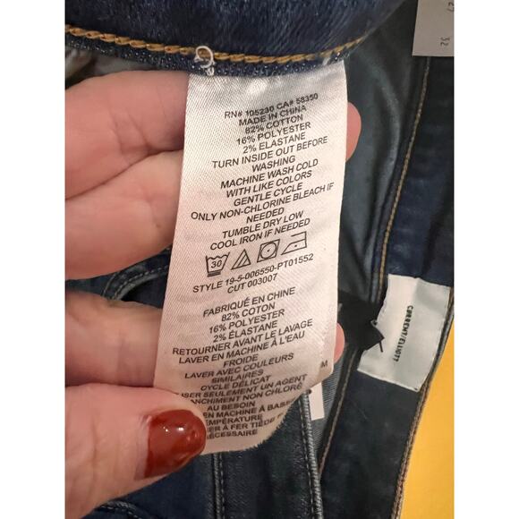 Current/Elliott The Lou High Rise Denim Cropped Flare Jeans Mina Womens 26 NWT - Picture 5 of 7